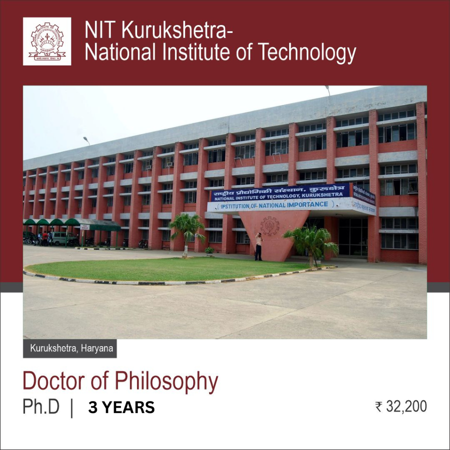 Ph.D. (Engineering) at National Institute of Technology - Rourkela, Kurukshetra